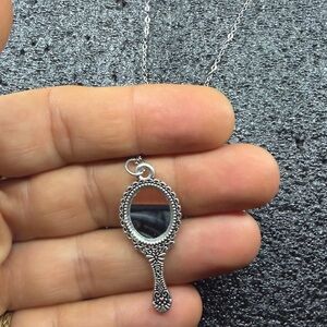 Killstar Silver Mirror Pendant Necklace 2+1 free